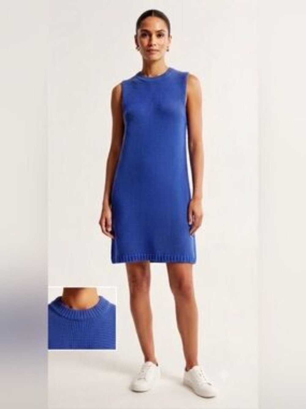 Zara Blue Knit Dress | Size L